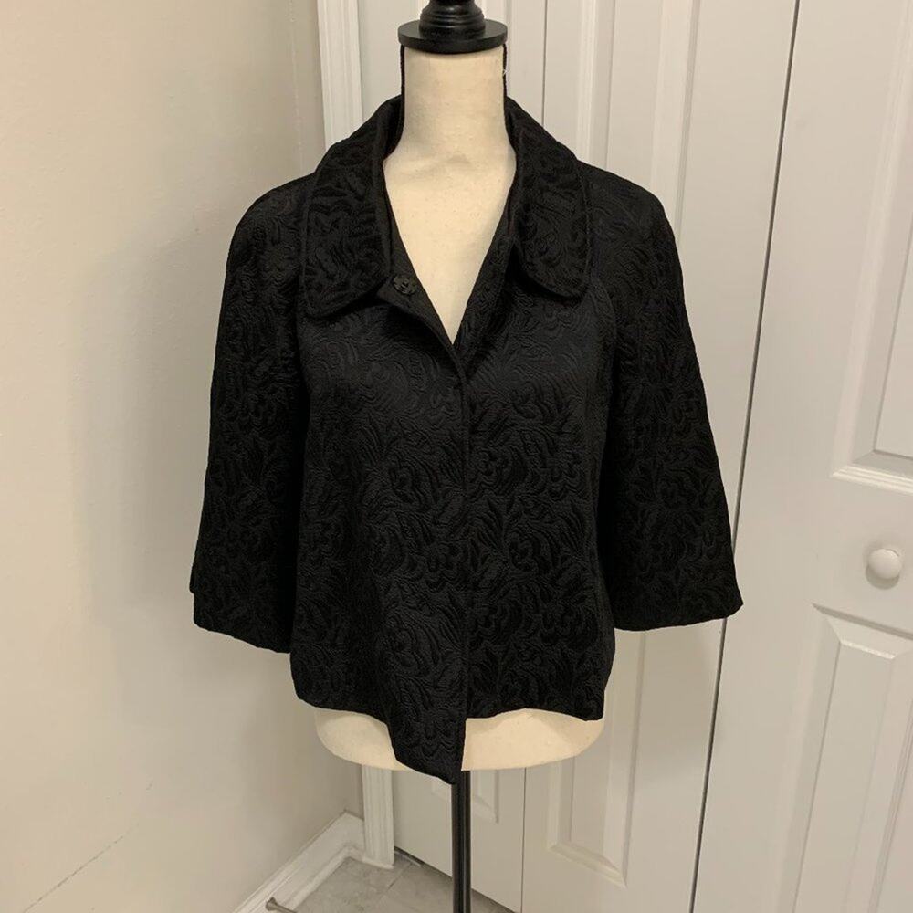 Elementz Black Brocade Jacket - M - image 1